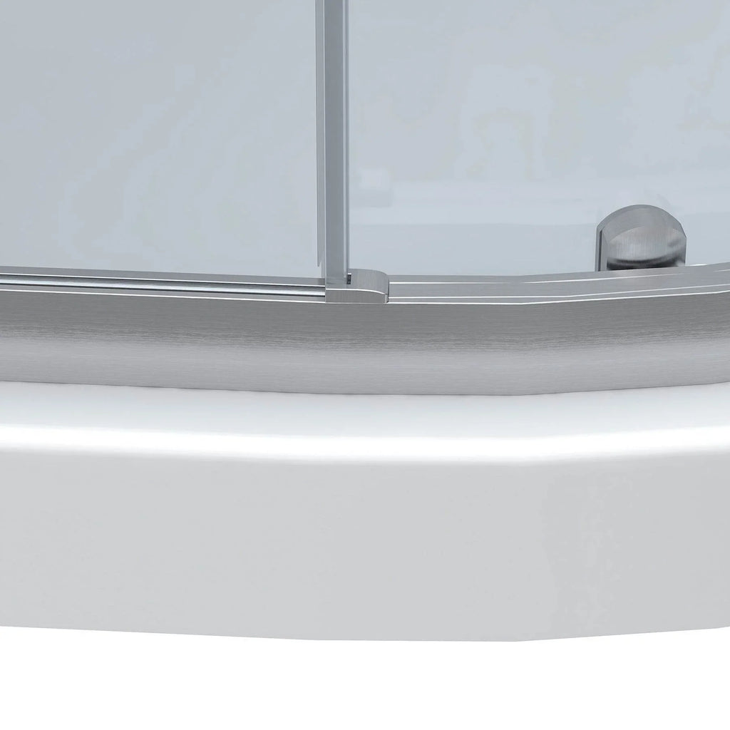 Monaco Round Brushed Nickel Shower Kit