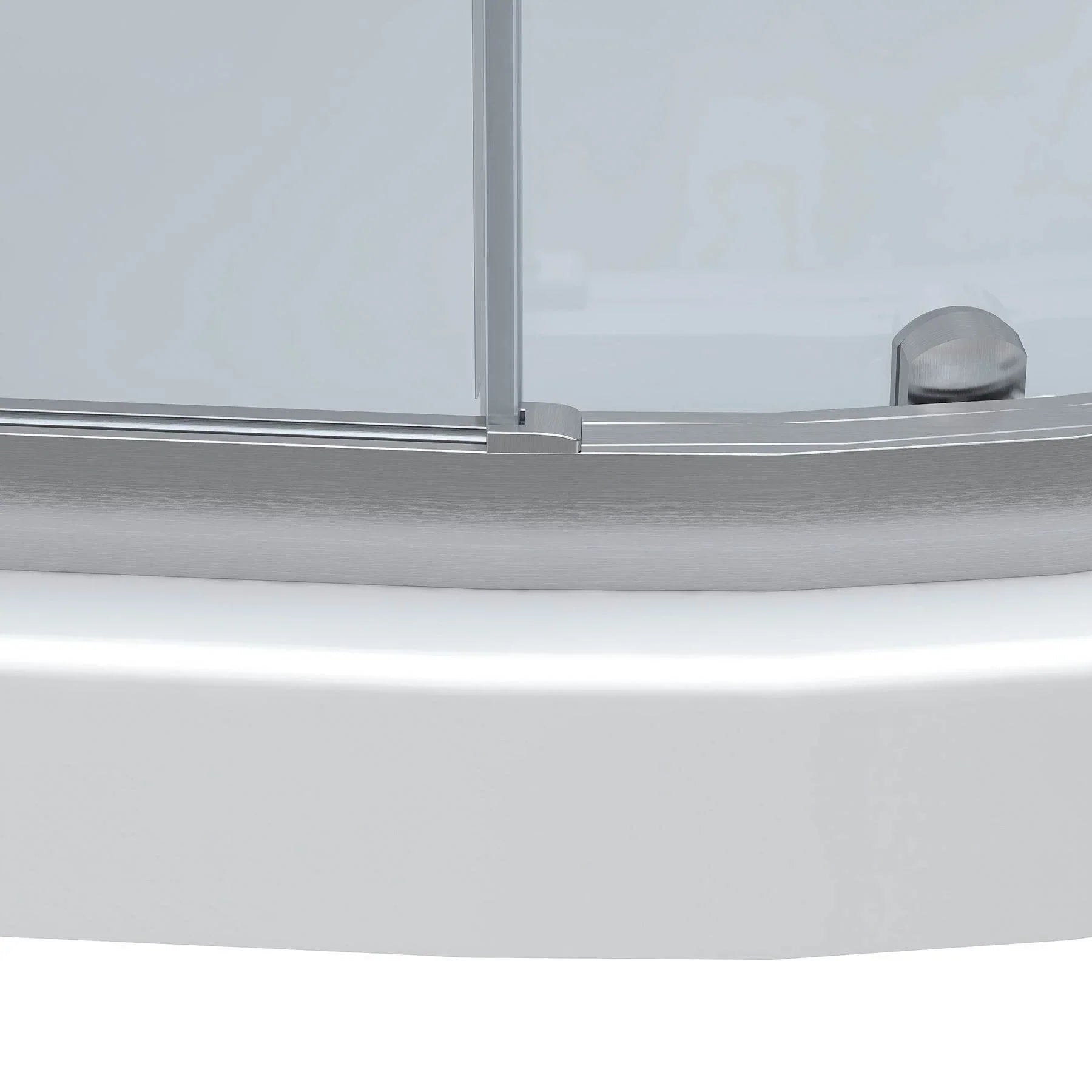 Monaco Round Shower Kit in Black / Chrome or Brushed Nickel