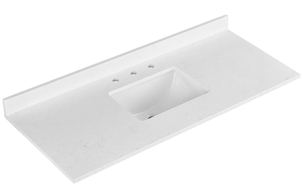 Amalfi Engineered Marble Vanity Top with Rectangular Undermount Bowl