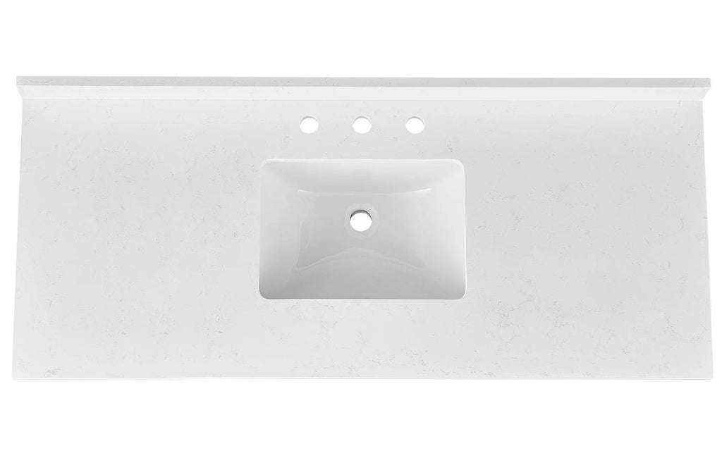 Amalfi Engineered Marble Vanity Top with Rectangular Undermount Bowl
