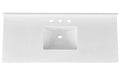Amalfi Engineered Marble Vanity Top with Rectangular Undermount Bowl