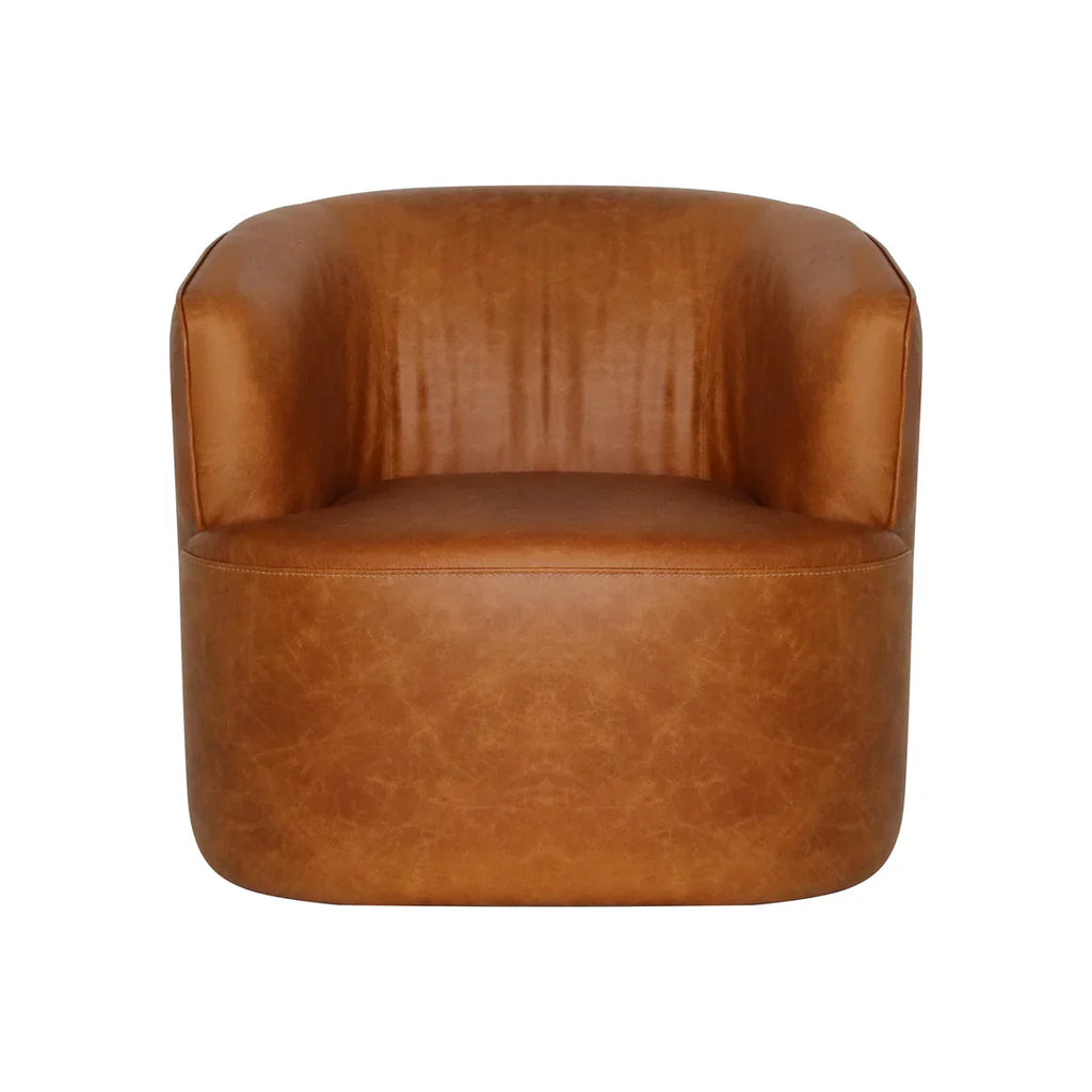 Genuine Leather Swivel Chair - Buffalo
