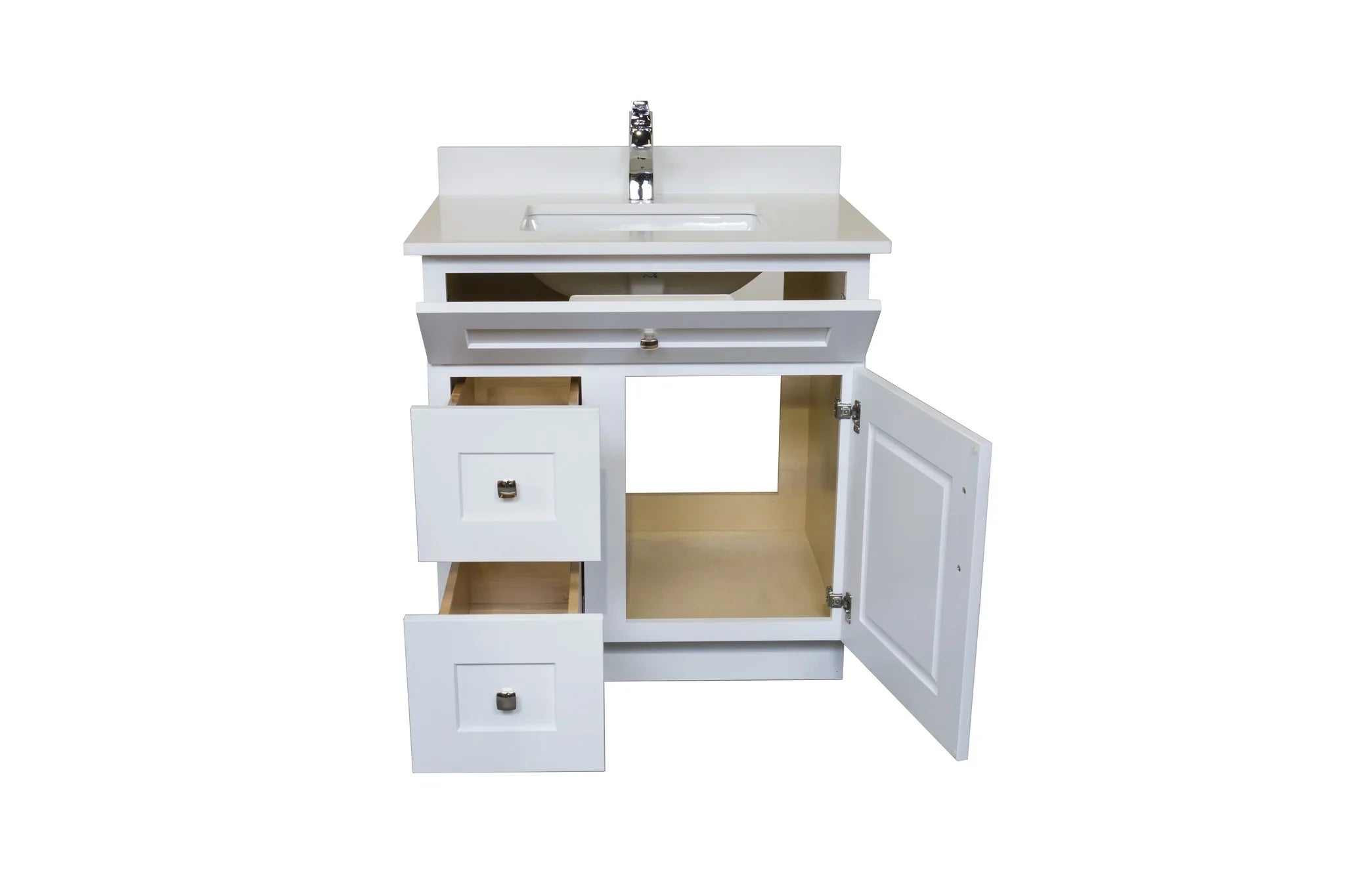 Bathroom Vanity in White - Combo