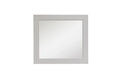 Wood Frame Bathroom Mirror with Beveled Edge
