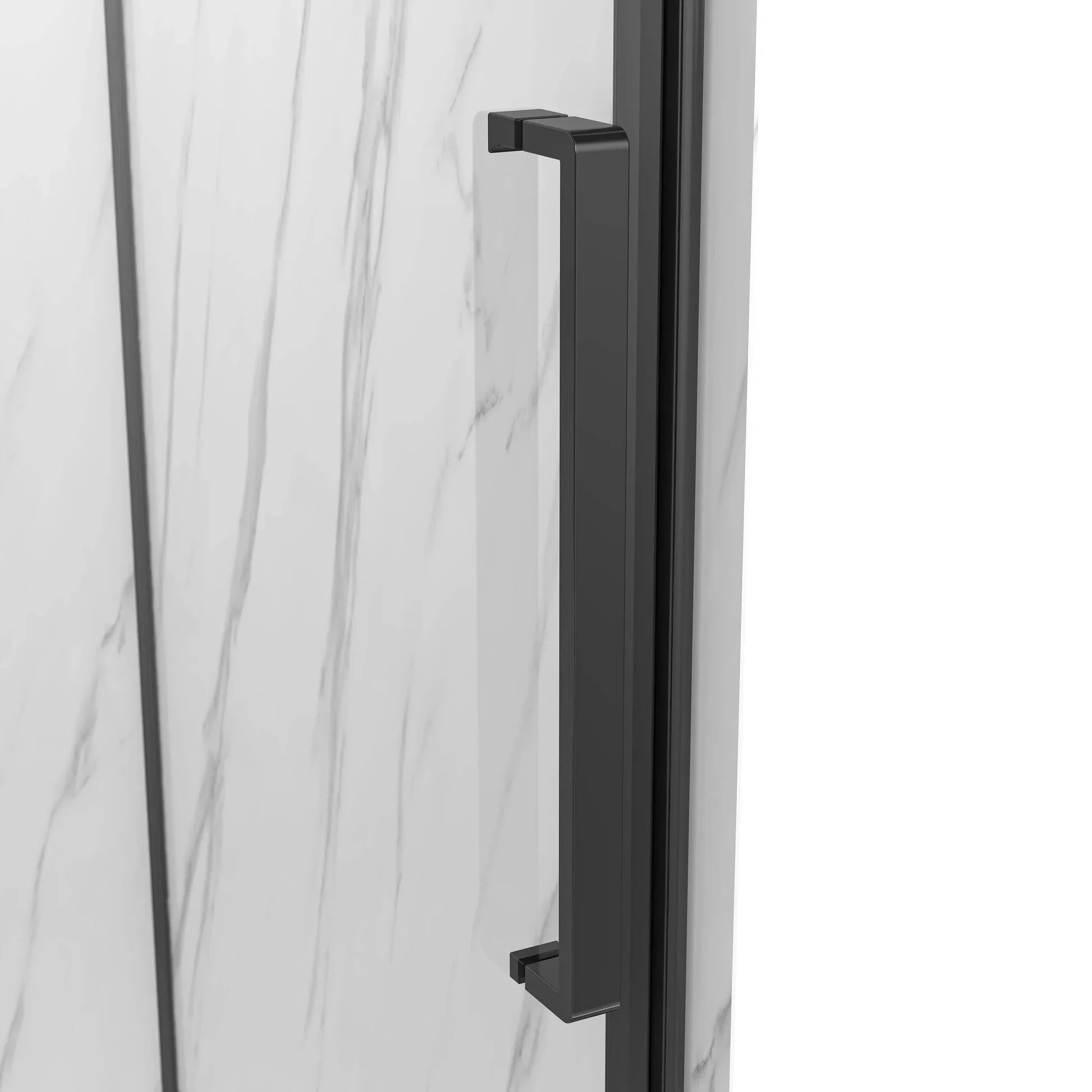 York 36 H Alcove Black Shower Kit