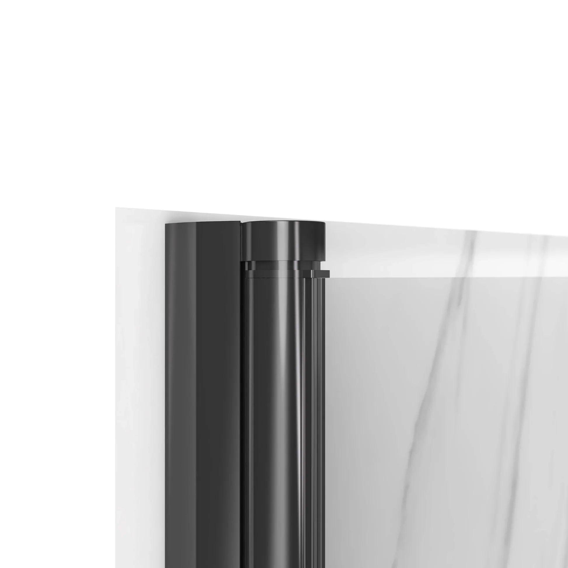 York 36 H Alcove Black Shower Kit