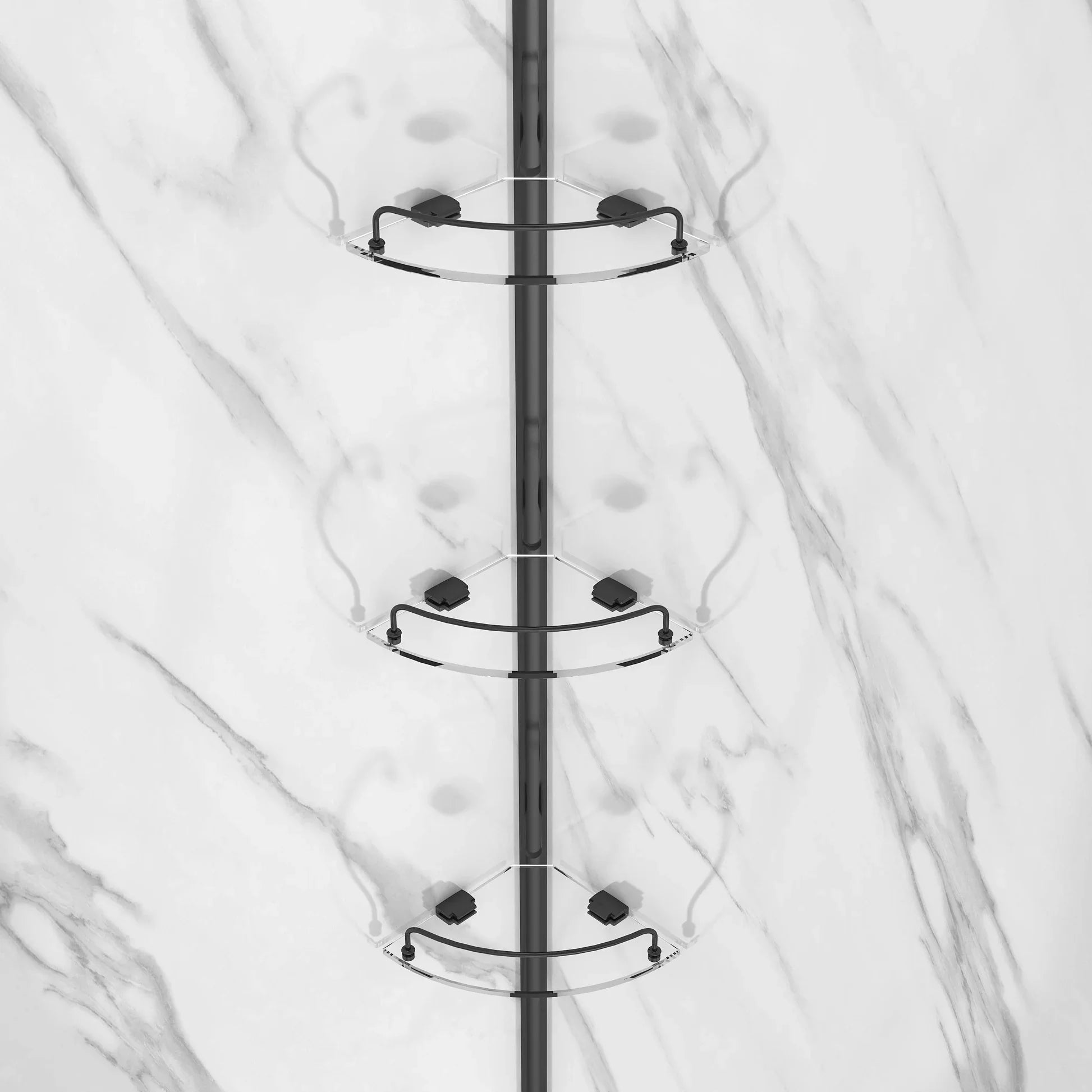 Capri Neo Angle Black Shower Kit