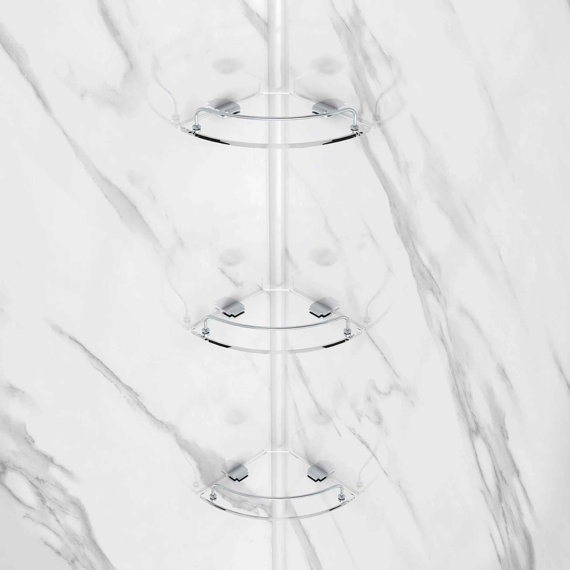 Capri Neo-Angle Shower Kit in Black