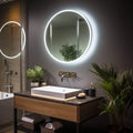 Onyx Round Frameless LED Mirror with Defogger
