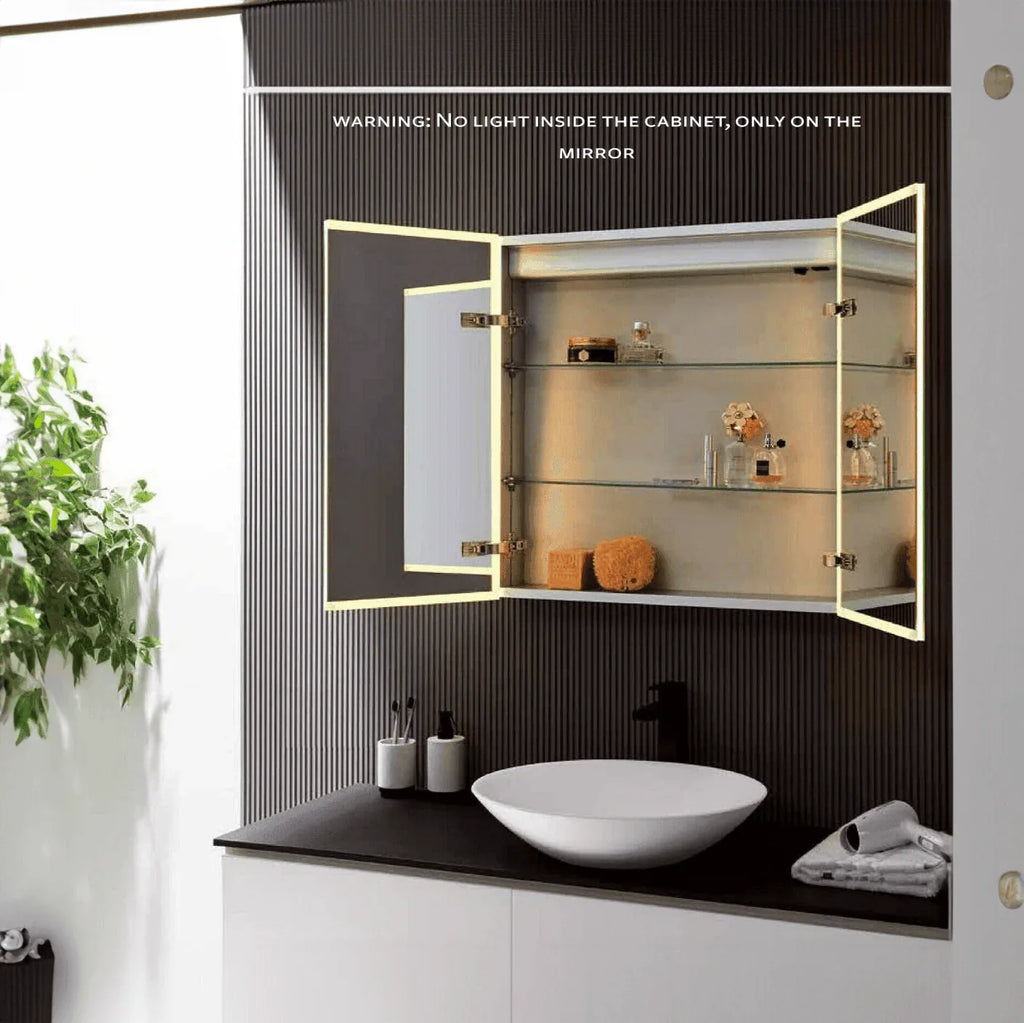 Dani 28"W X 28"H LED Medicine Cabinet