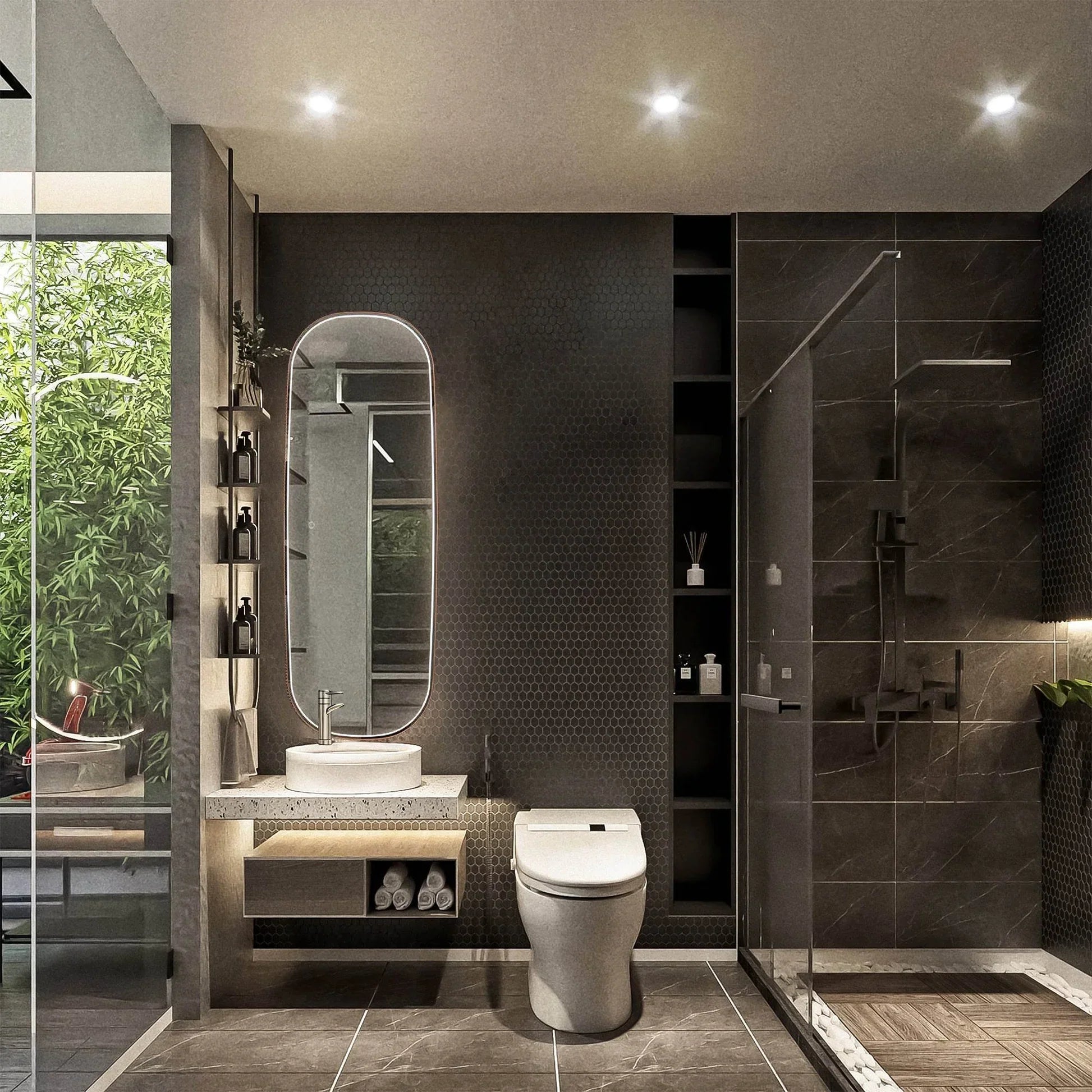 Highwood 63"H x 25.6"W LED Mirror