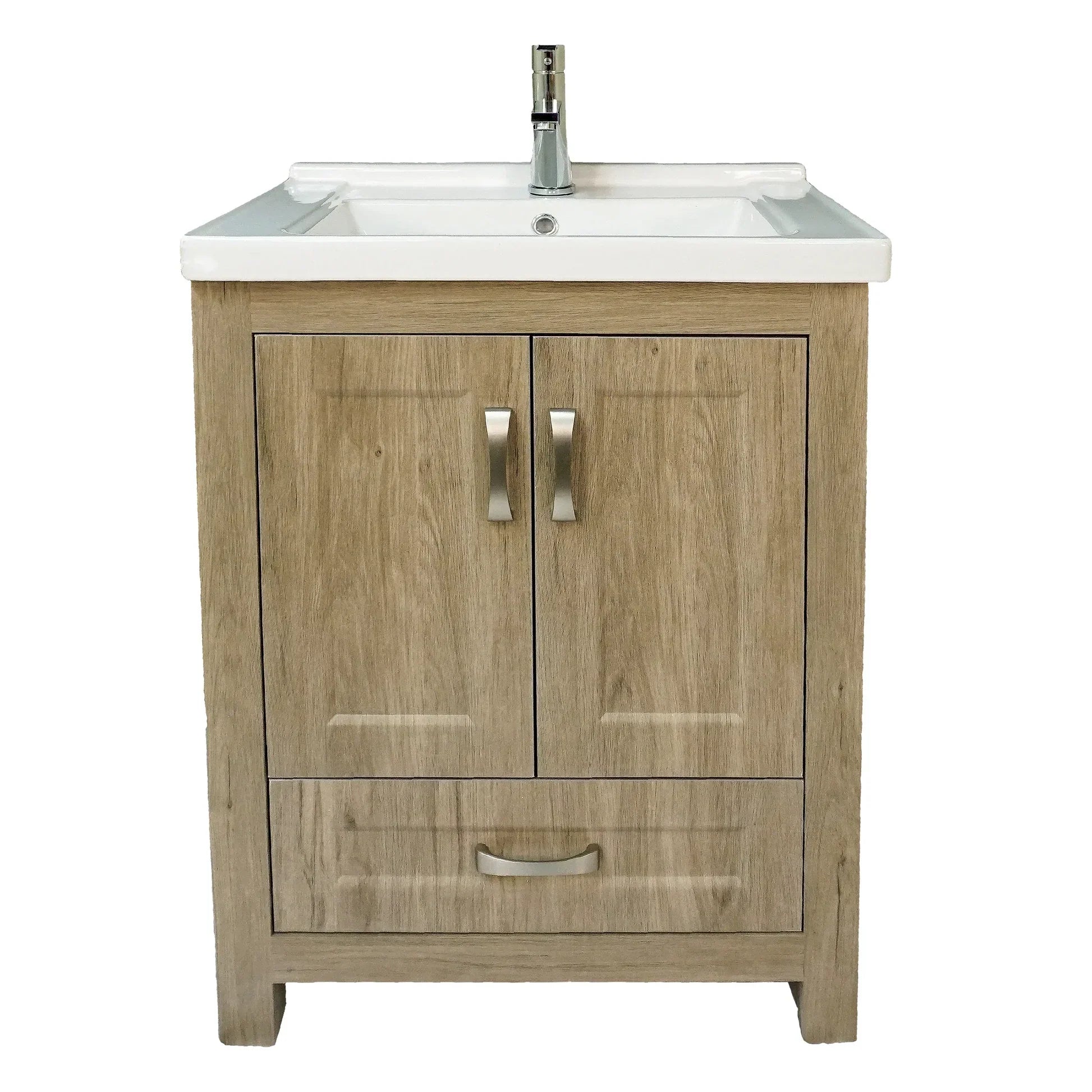 Livorno Vanity With Ceramic Vanity Top in Woodgrain Finish