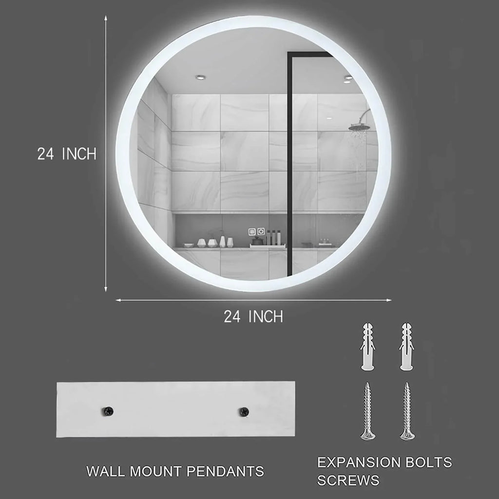 Mariana 24" Round LED Mirror