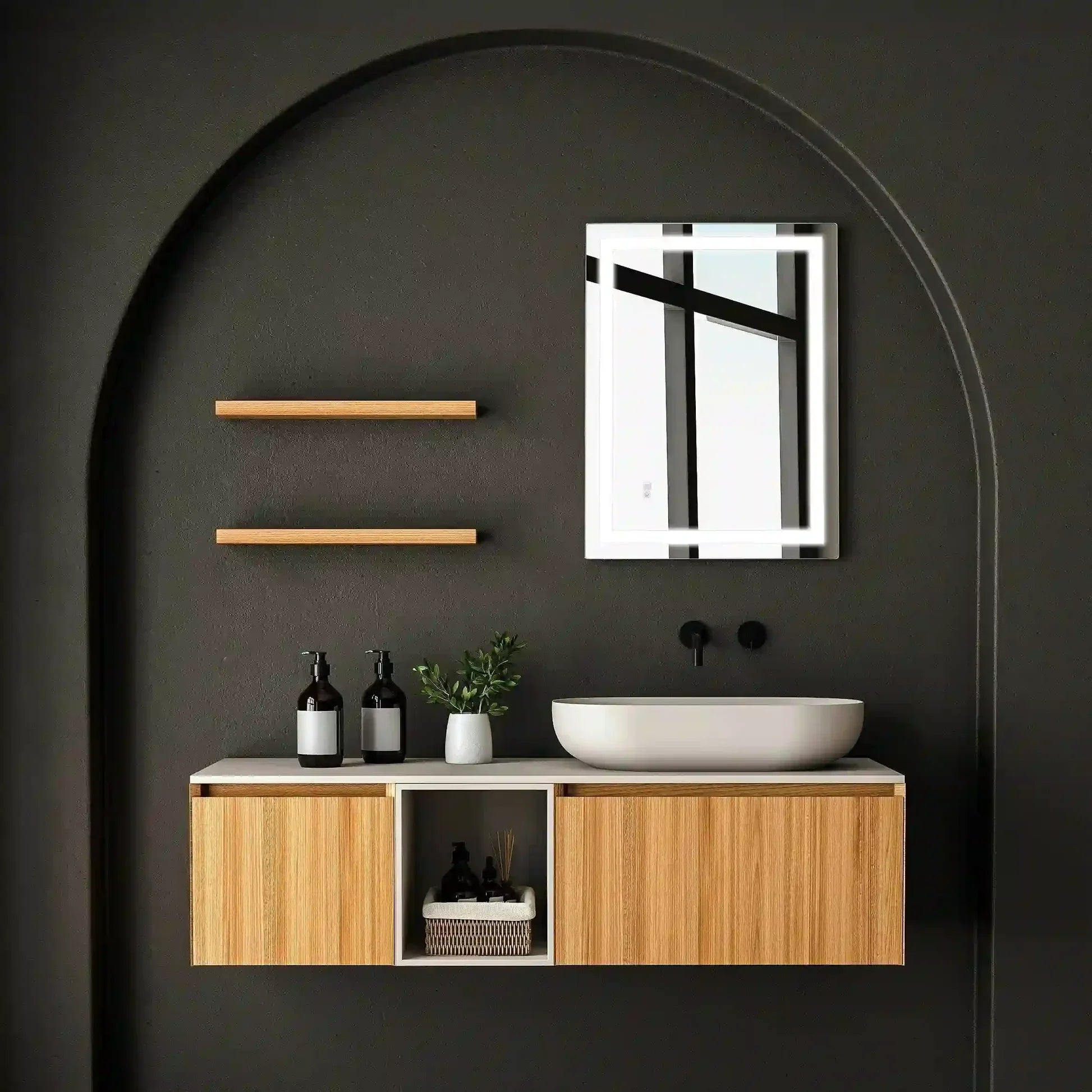 Mariana Rectangular LED Bathroom Mirror Dimmer
