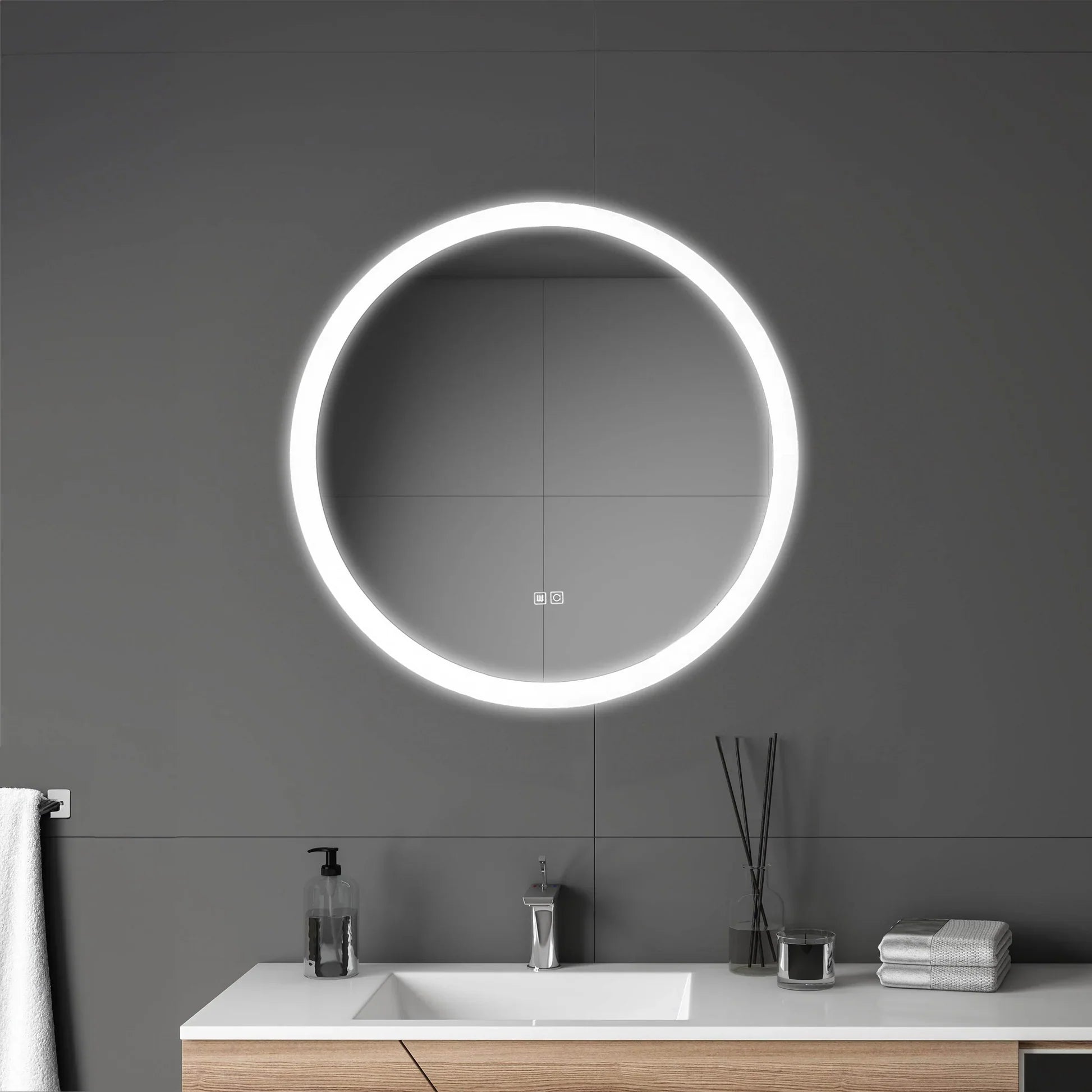 Mariana 24" Round LED Mirror