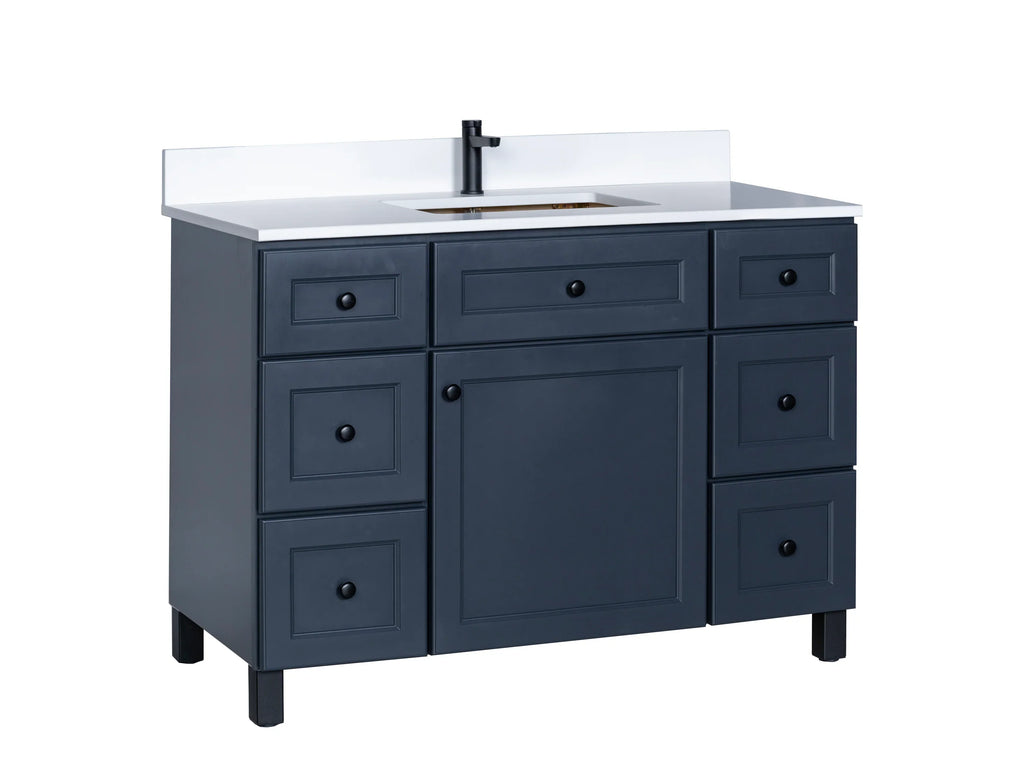 Bathroom Vanity in Charcoal Grey with Legs