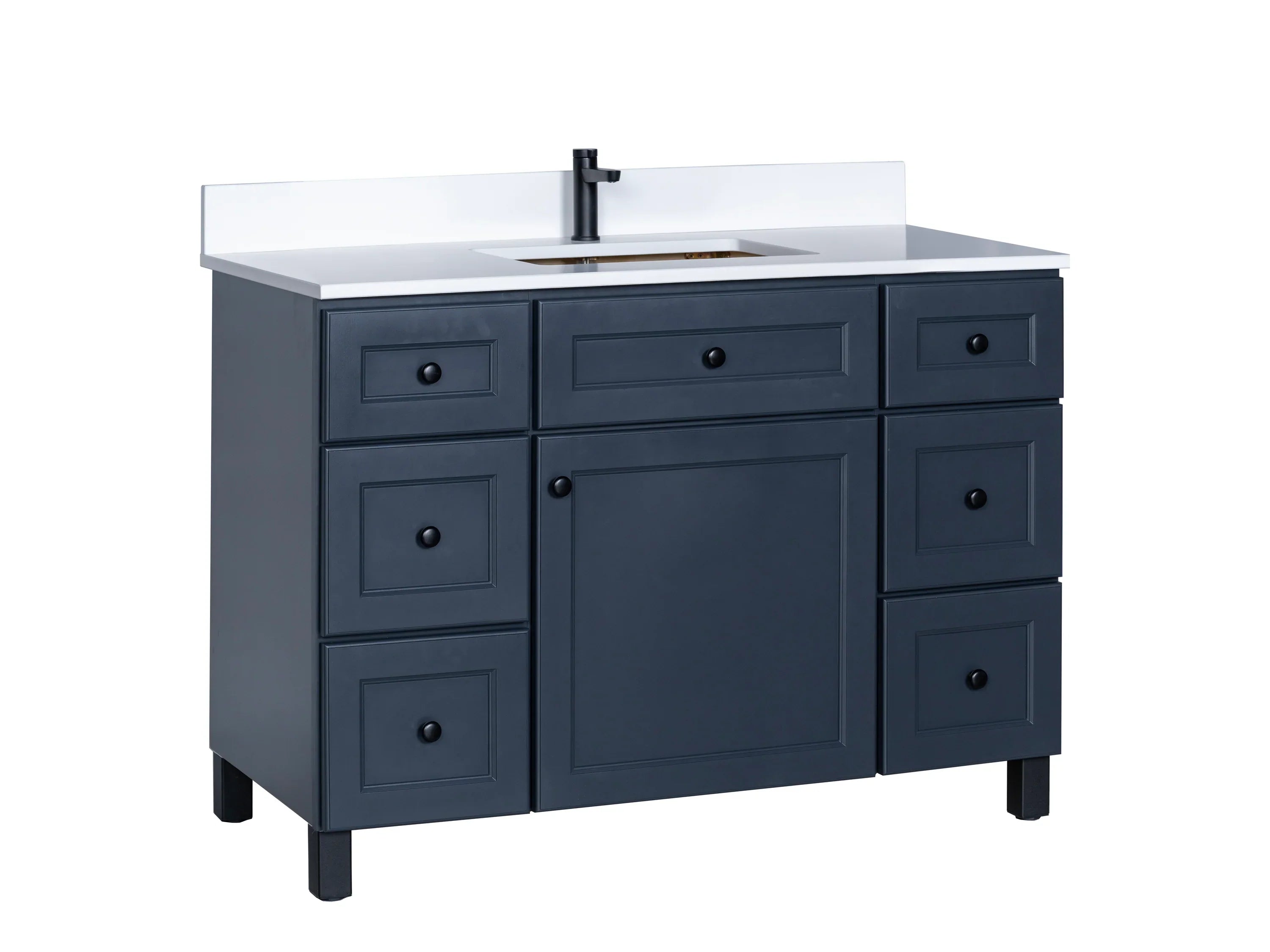 Bathroom Vanity in Charcoal Grey with Legs