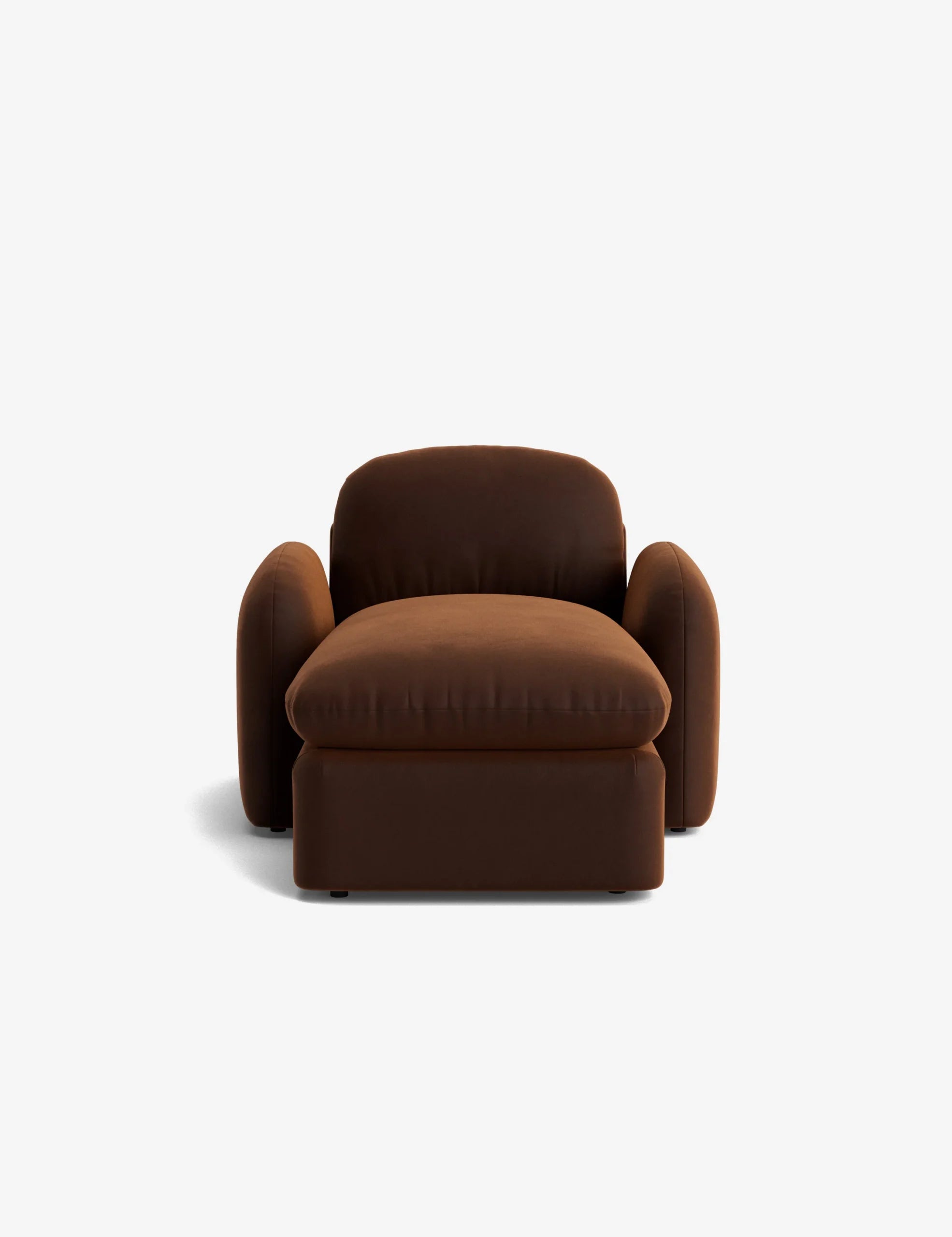 Cinnamon Brown Chaise Lounge