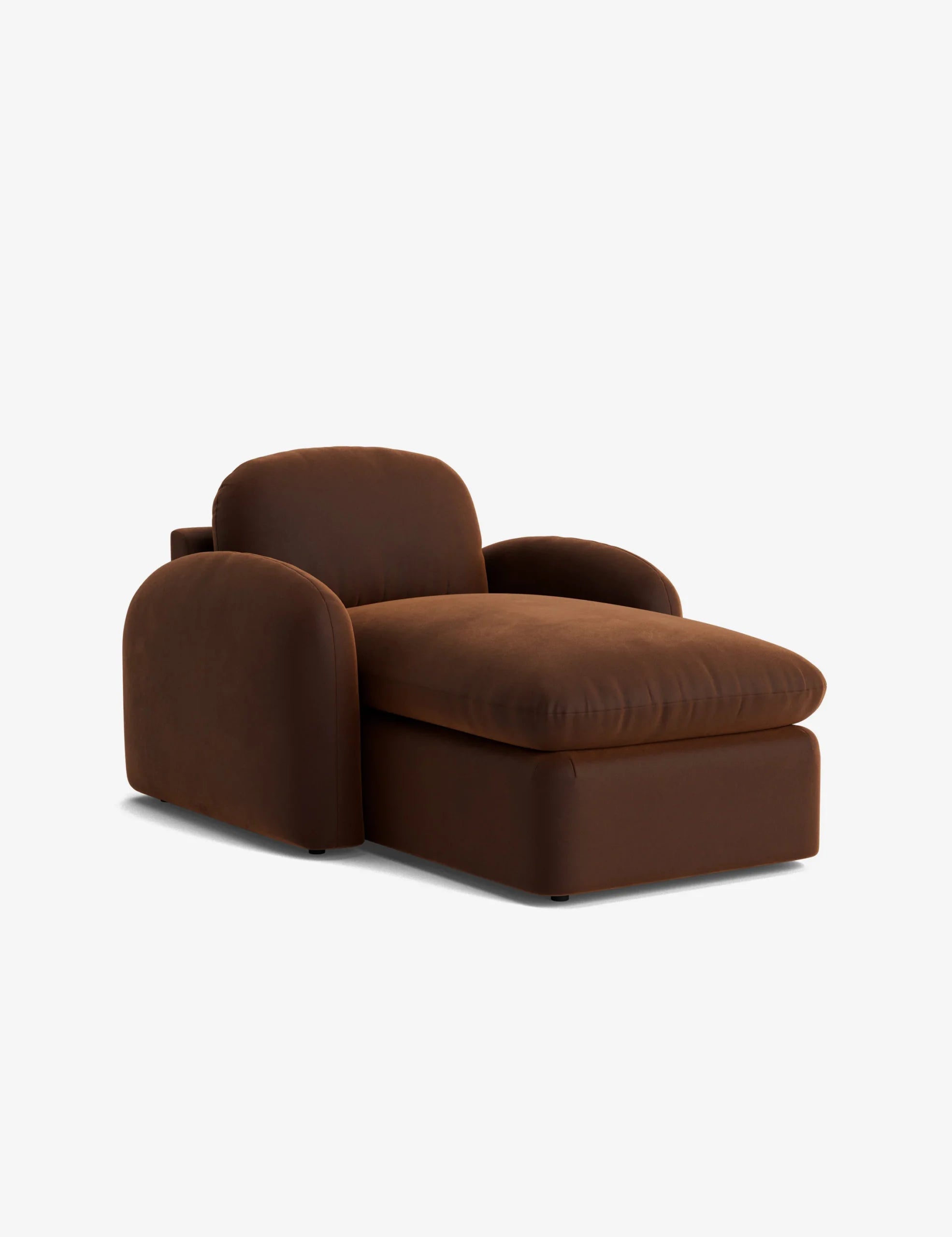 Cinnamon Brown Chaise Lounge