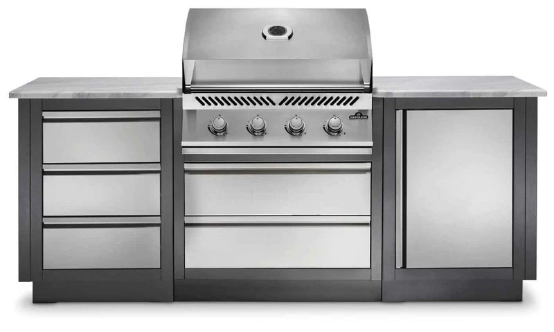 Outdoor Kitchen Gas Grill - Patio Elegance OASIS™ 100 with Built-in 500 Series 32" Grill