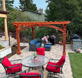 Outdoor Pacific Redwood Double Beam Pergola