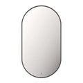 RUBI Miro Oval Backlit LED Mirror with Black Frame