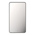RUBI Miro Rectangular Backlit LED Mirror with Black Frame