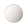 Miro Round Backlit LED Mirror with Gold Frame