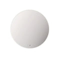 Miro Round Backlit LED Mirror with White Frame
