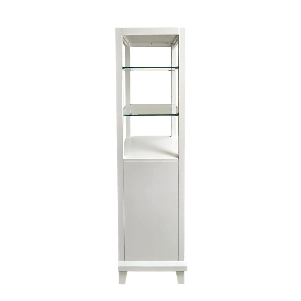 White Linen Cabinet 18"W x 18"D x 60