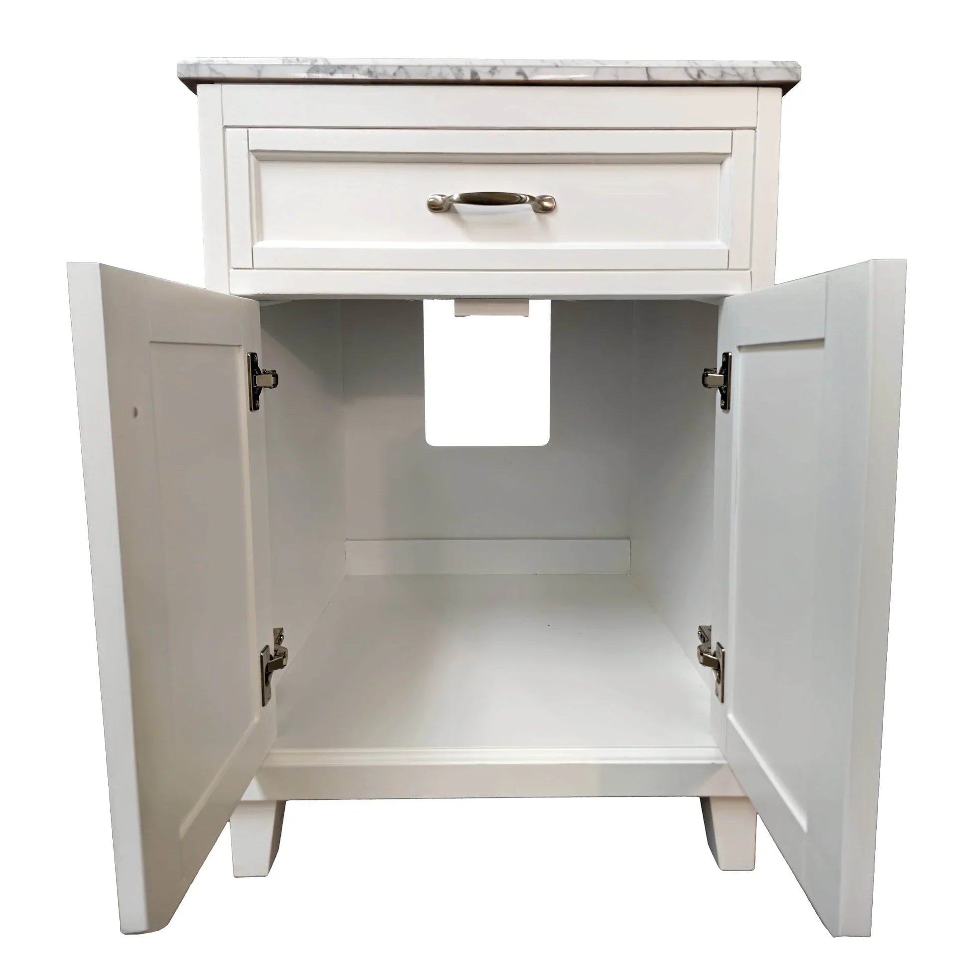 Bathroom Vanity in White with Solid Wood
