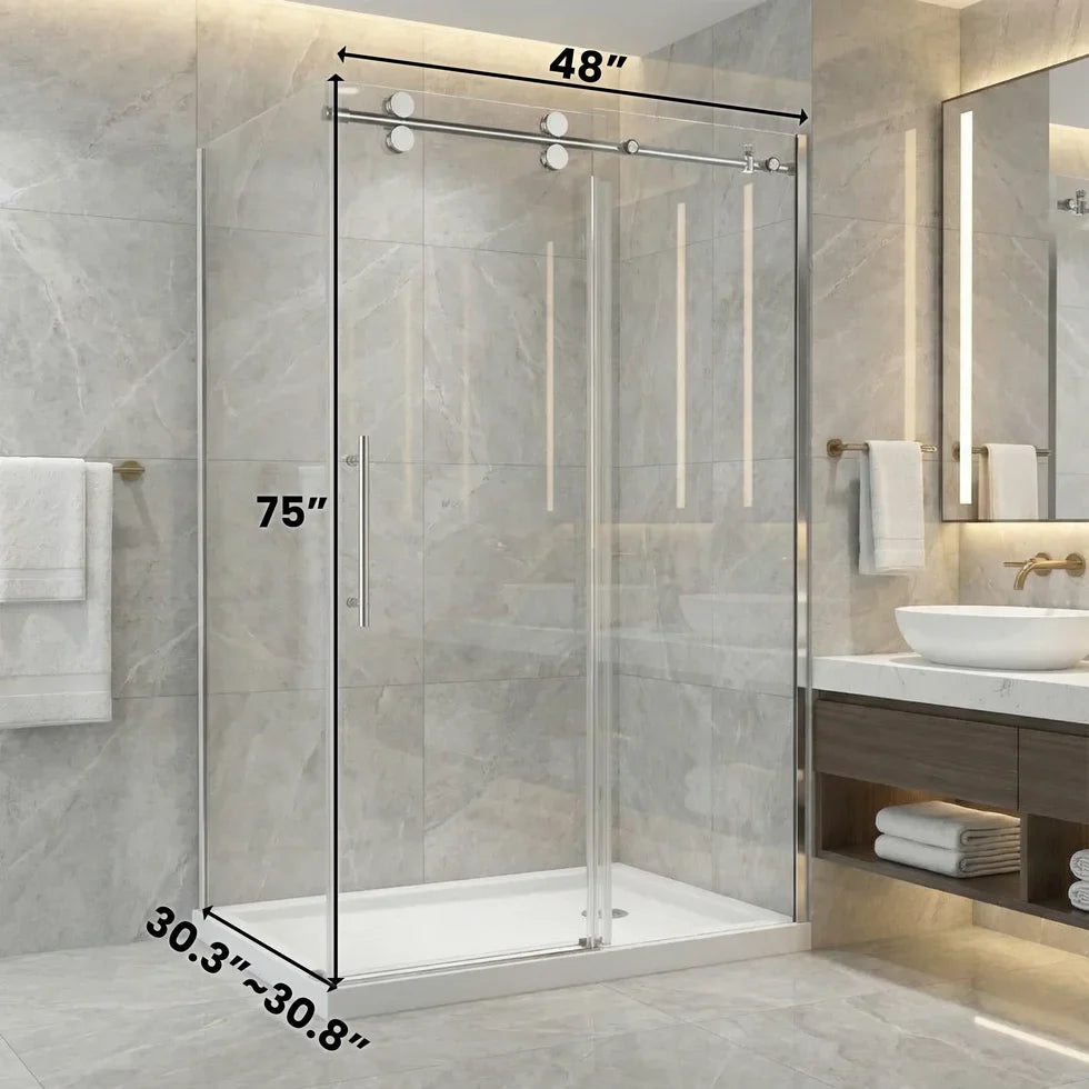Reversible Sliding Shower Door