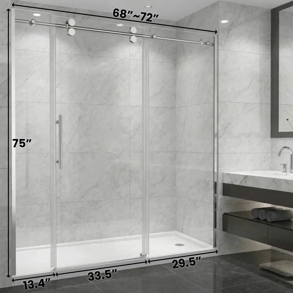 Alcove Reversible Sliding Shower Door