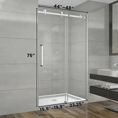 Alcove Reversible Sliding Shower Door
