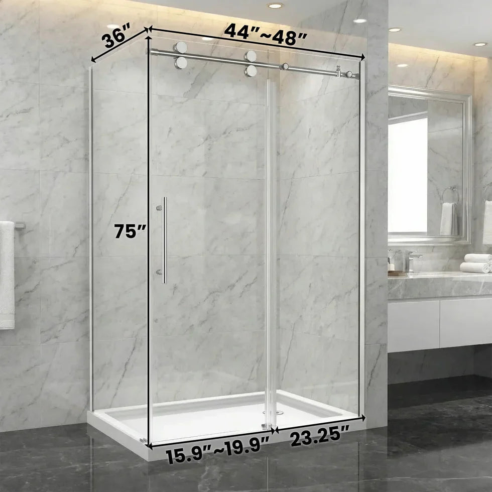 Reversible Sliding Shower Door