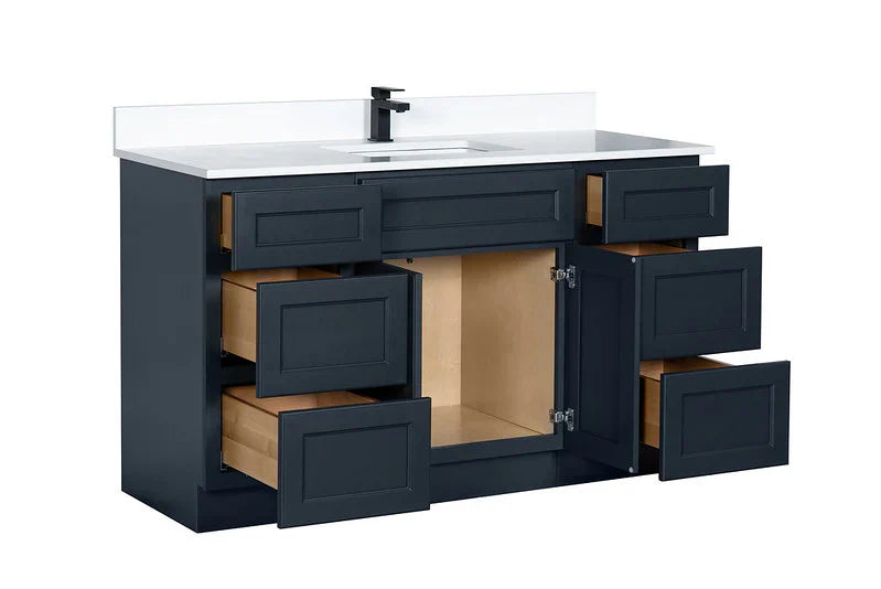 Single Sink Bathroom Vanity in Charcoal Grey