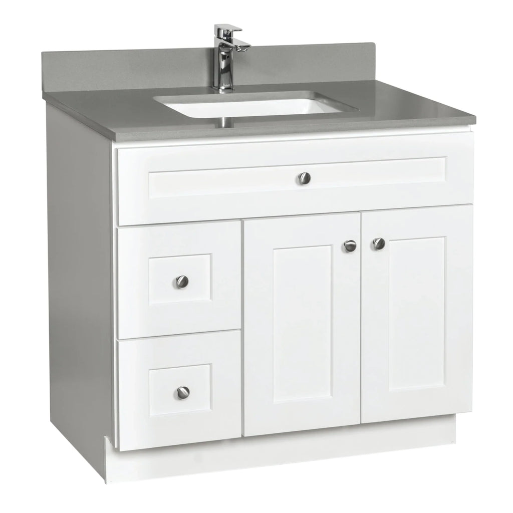 Bathroom Vanity in White - Combo