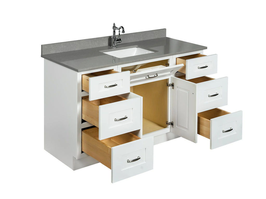 Single Sink Bathroom Vanity in White
