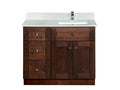 Offset Sink Bathroom Vanity in Java