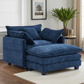 Plush Blue Cloud Chaise Lounge Set