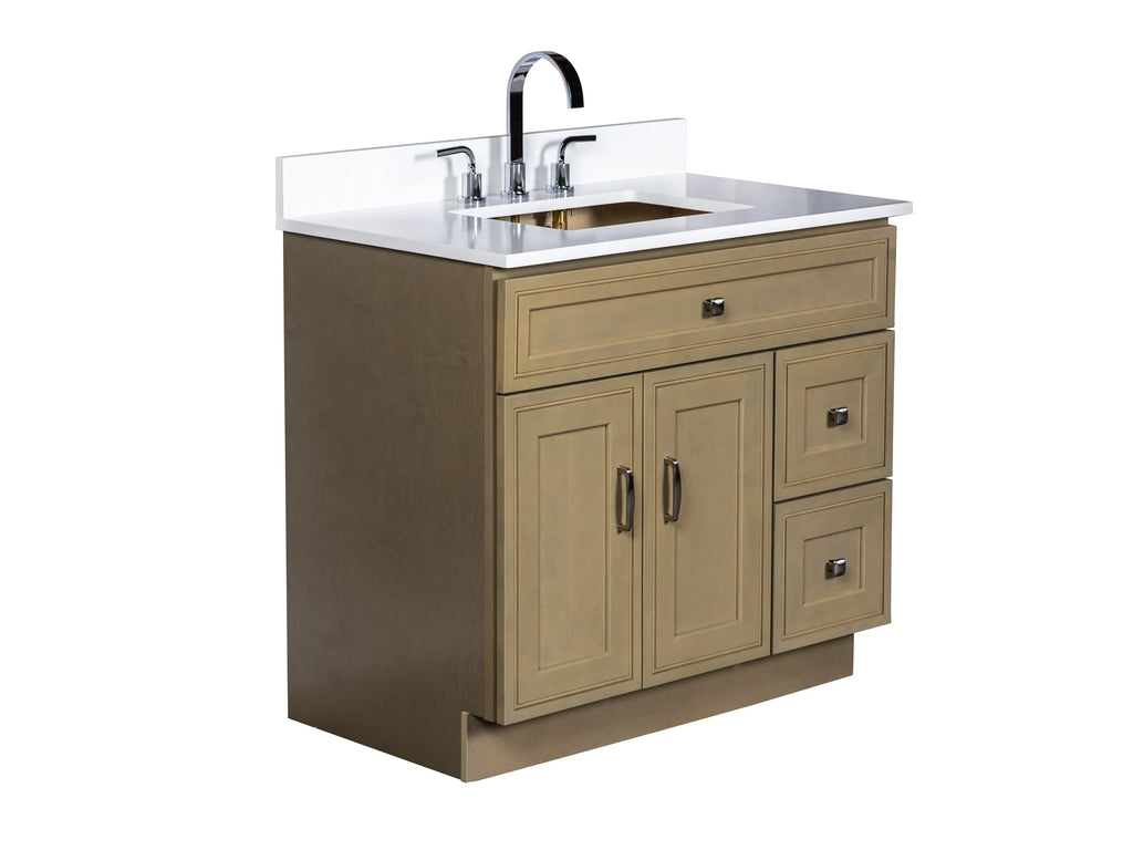 Bathroom Vanity in Warm Hazel - Combo