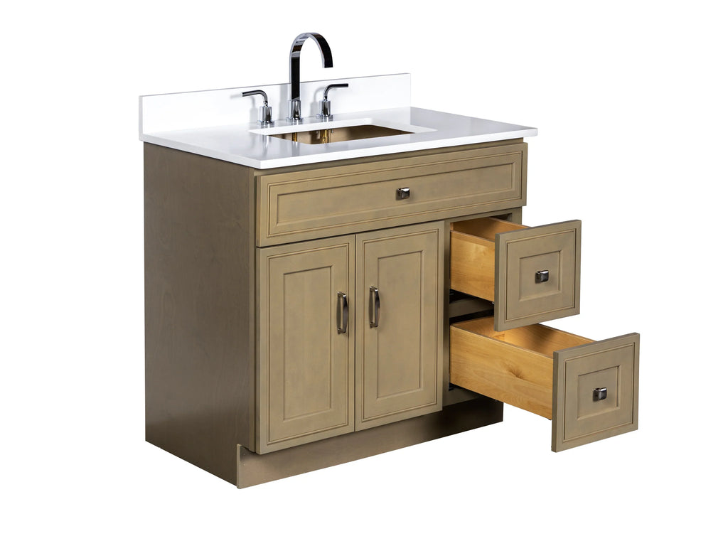 Bathroom Vanity in Warm Hazel - Combo