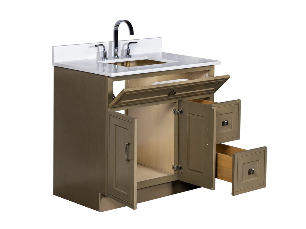 Bathroom Vanity in Warm Hazel - Combo