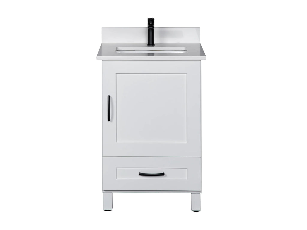 Bathroom Vanity in White with Legs