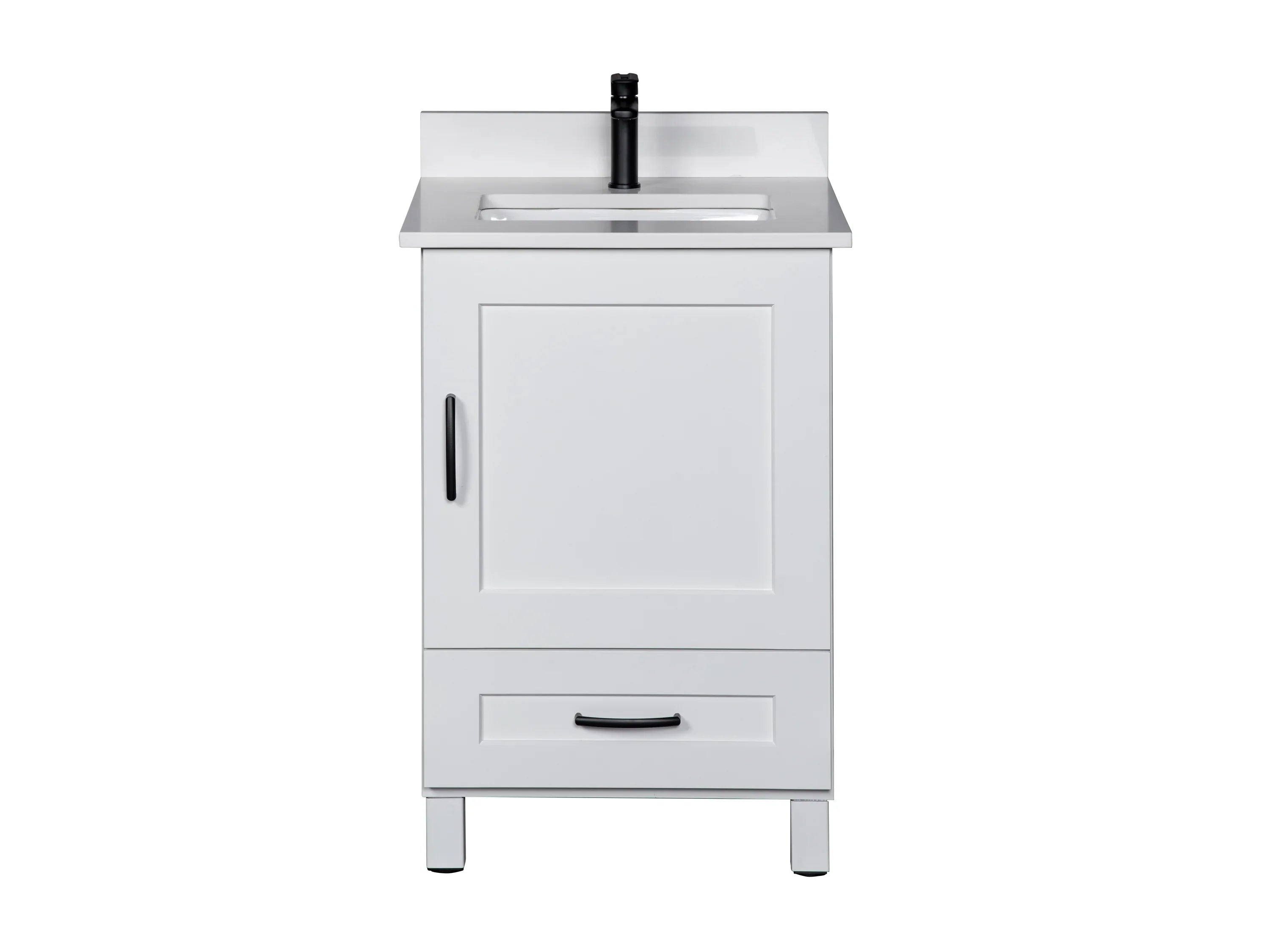 Bathroom Vanity in White with Legs
