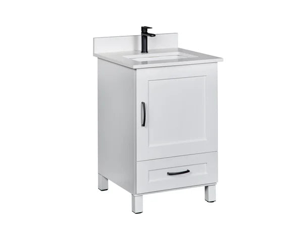 Bathroom Vanity in White with Legs