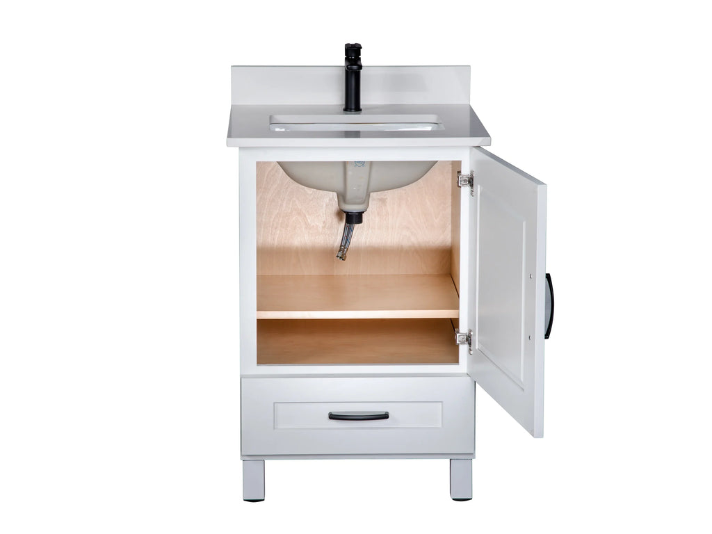 Bathroom Vanity in White with Legs