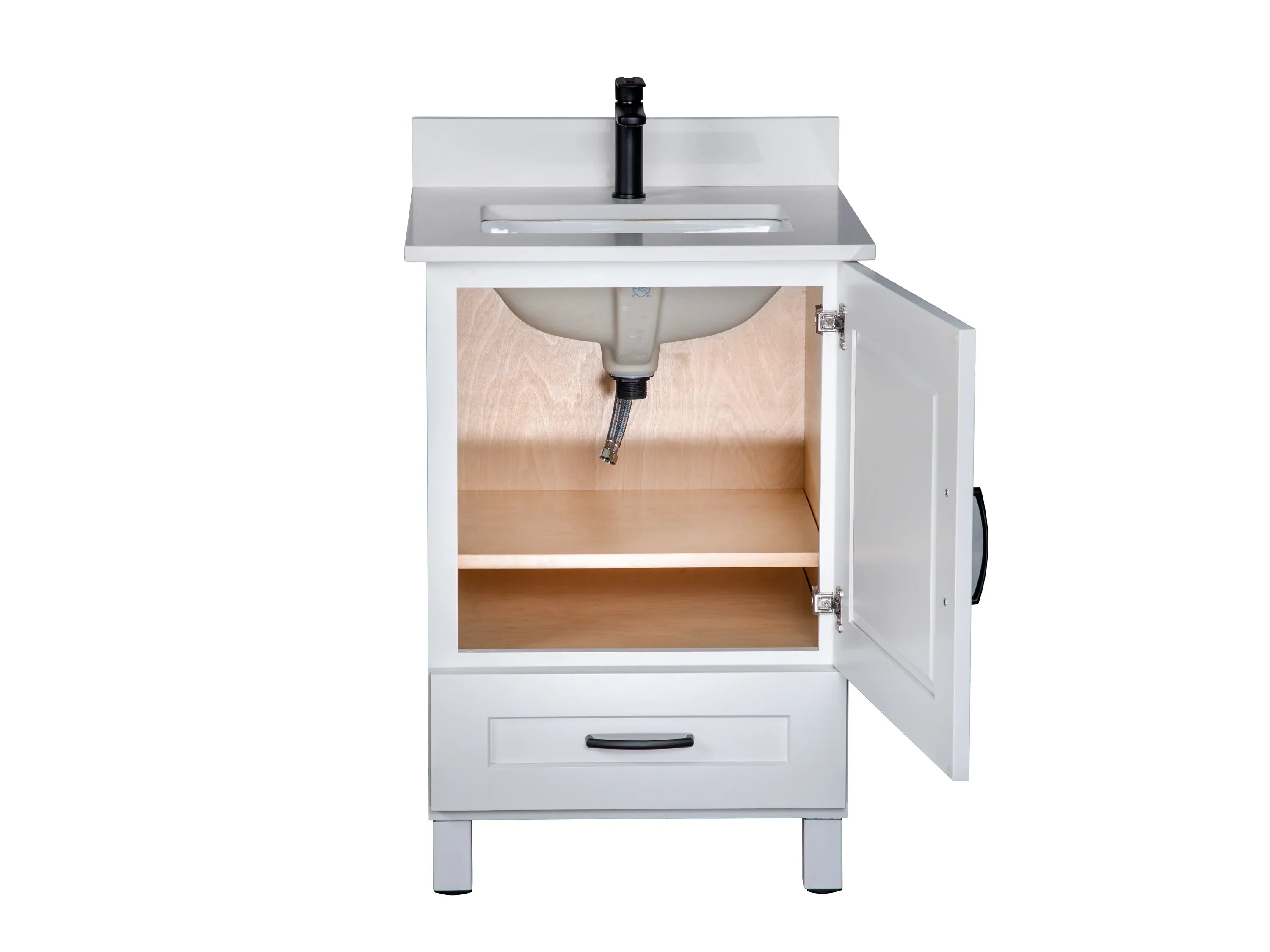 Bathroom Vanity in White with Legs