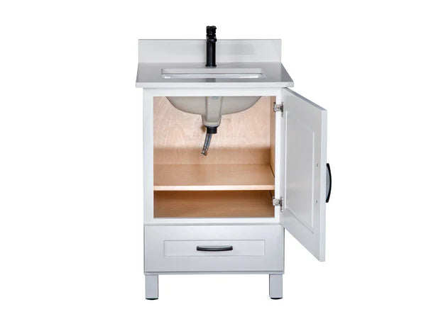Bathroom Vanity in White with Legs