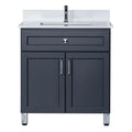Bathroom Vanity in Charcoal Grey with Legs